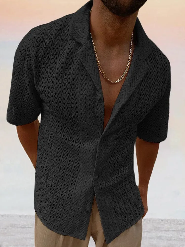 Casual Breathable Hollow Out Shirt
