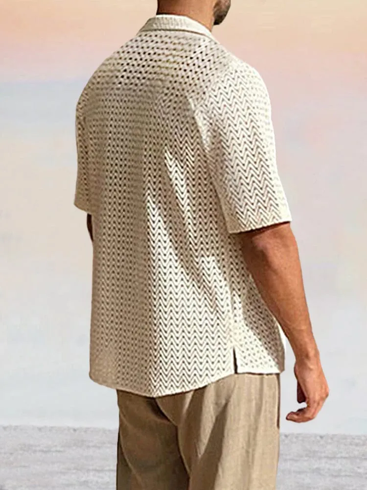 Casual Breathable Hollow Out Shirt