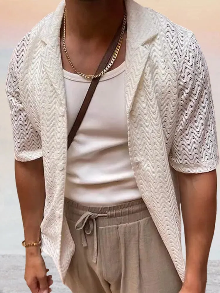 Casual Breathable Hollow Out Shirt