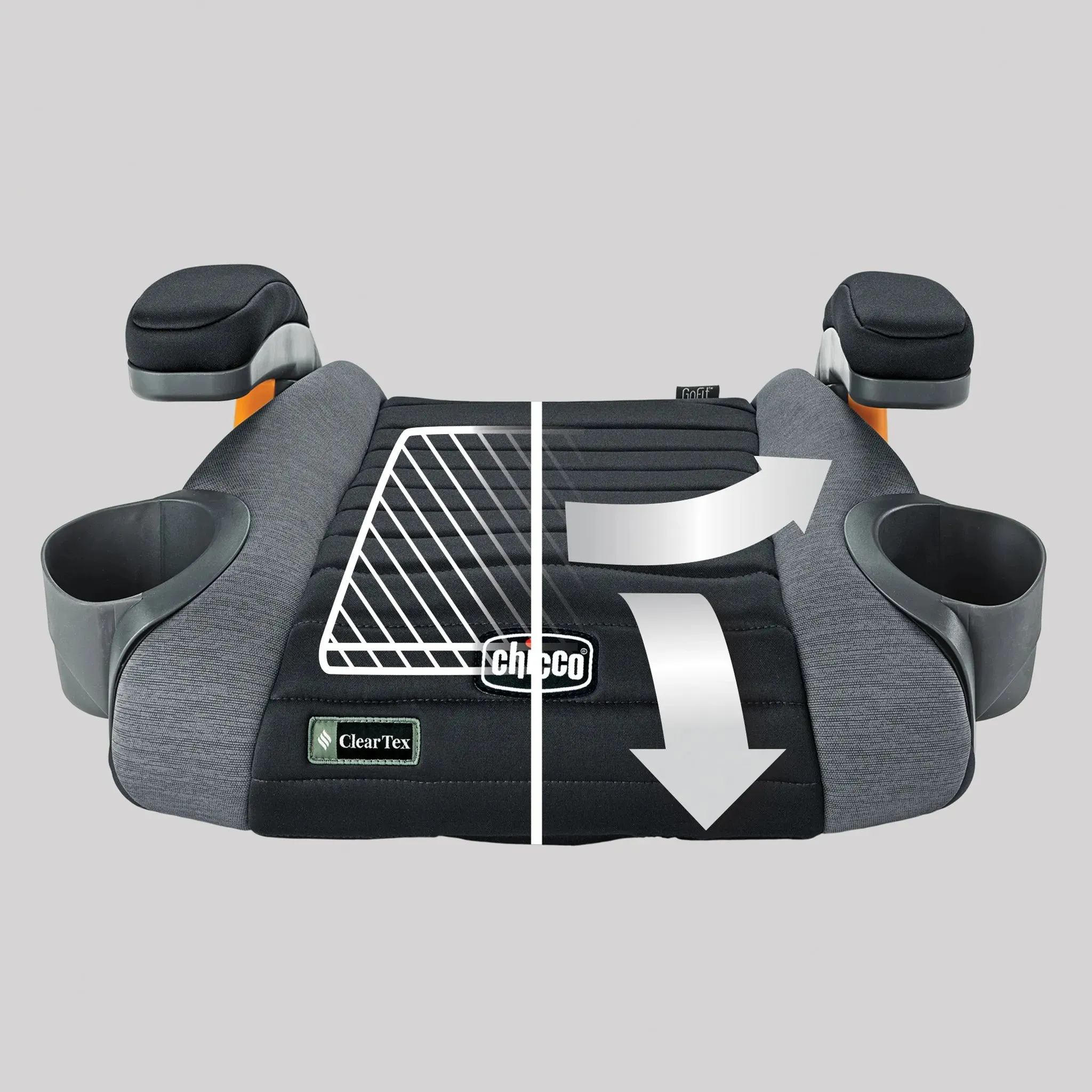 Chicco GoFit Cleartex Backless Booster Car Seat - Shadow (See Description)