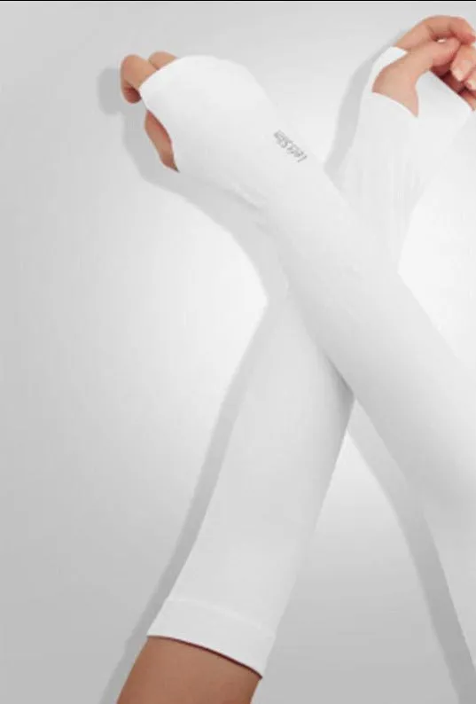 Custom logo sleeve sunscreen gloves