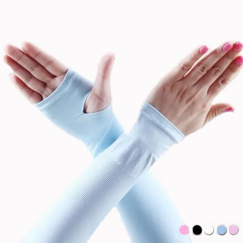 Custom logo sleeve sunscreen gloves