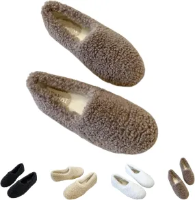 Fuzzy Slippers for Women,Fuzzy Indoor Outdoor House Shoes Cozy Warm Memory Foam Slippers Non-Slip House Shoe Slippers (Khaki,8)