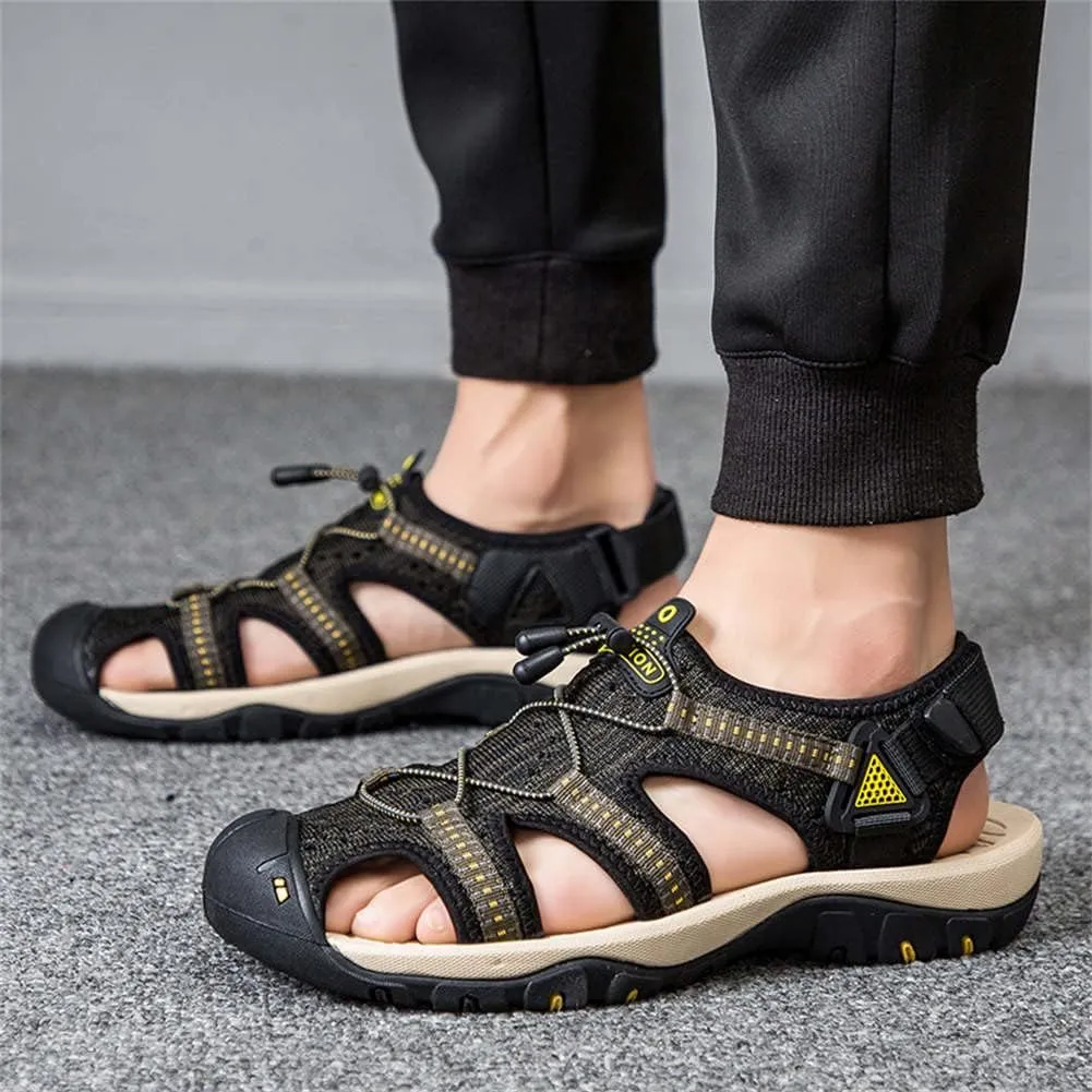 GEXECEUSS Men's Sport Sandals Lightweight Water Shoes Closed Toe Fisherman Sandals Walking Casual Leather Athletic Shoes for Summer Outdoor Beach Wading Boat