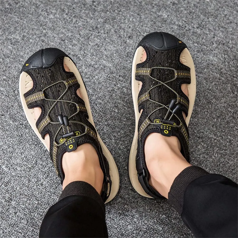 GEXECEUSS Men's Sport Sandals Lightweight Water Shoes Closed Toe Fisherman Sandals Walking Casual Leather Athletic Shoes for Summer Outdoor Beach Wading Boat