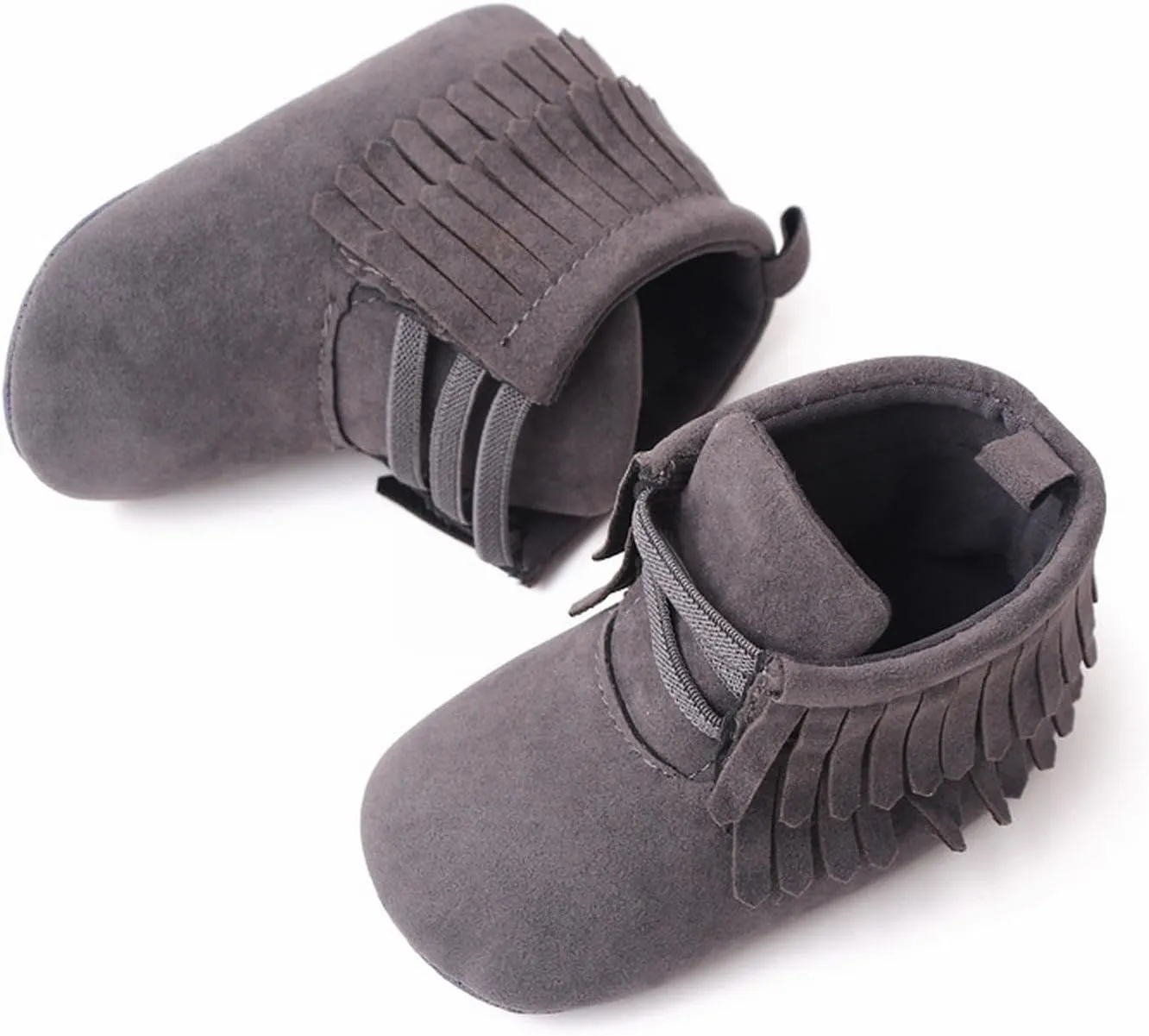 Girls Kids Loafers Booties Solid Ankle Flat Shoes Childrens Soft Sole Warm Boots Fashion Non Slip Warm Comfy Snow Shoes