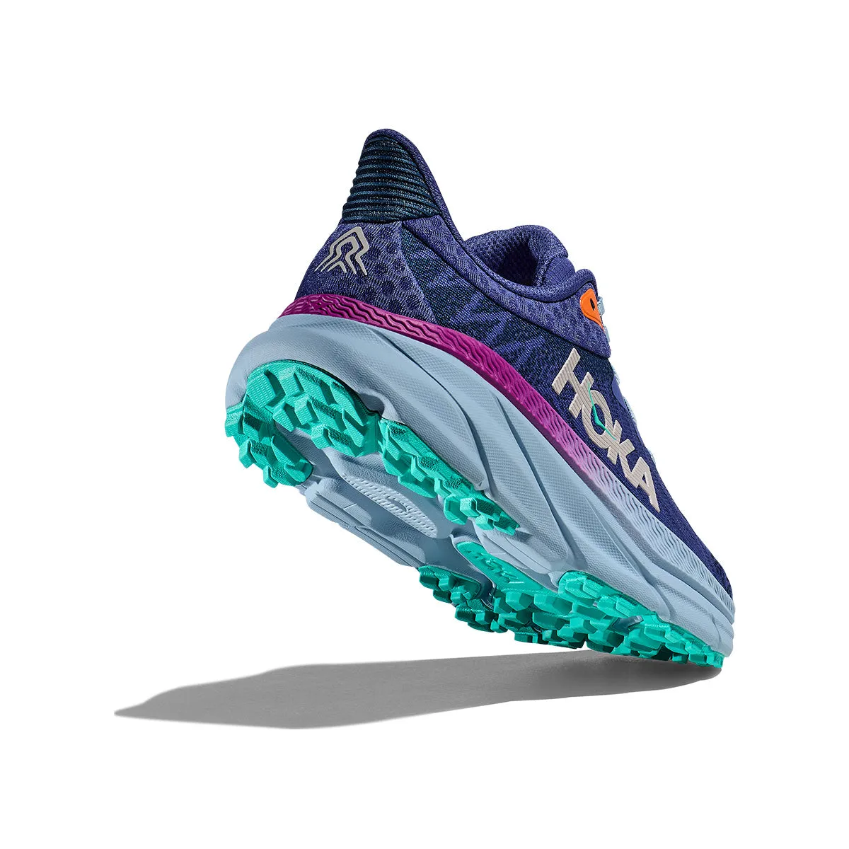 Challenger 7 Womens Hoka Trail Running Shoes in Evening Sky/Drizzle Colorway