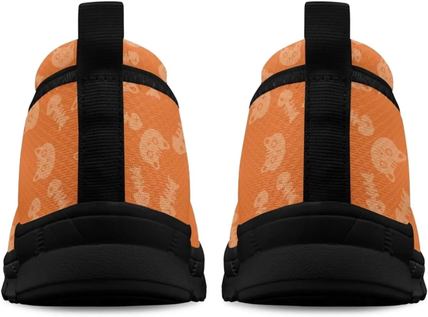 Jeiento Cat Theme Women's Walking Shoes Slip-On Loafers Mesh Low Top Sneakers Athletic Running Jogging Shoes