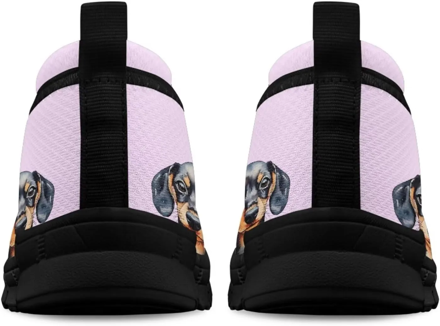 Jeiento Cat Theme Women's Walking Shoes Slip-On Loafers Mesh Low Top Sneakers Athletic Running Jogging Shoes
