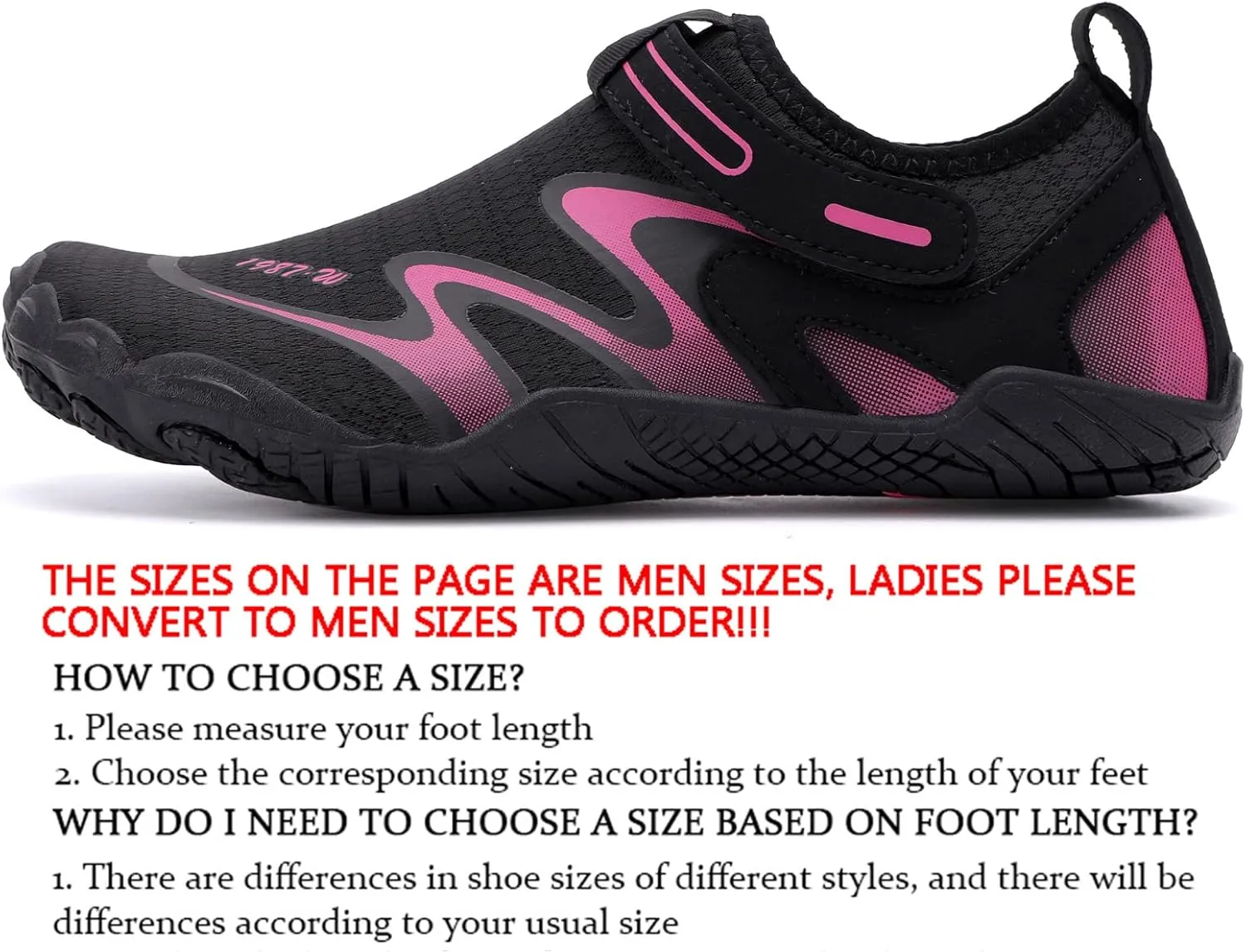 JiuQing Water Shoes Men Women Diving Surf Beach Shoes Quick Dry Adjustable Yoga Fitness Barefoot Shoes