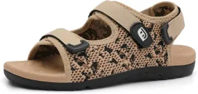 JOINFREE Womens Orthopedic Walking Hiking Sandals Adjustable Open Toe Sports Water Sandals with Plantar Fasciitis Arch Support Thick Athletic Cushion Outdoor Beach Sandals