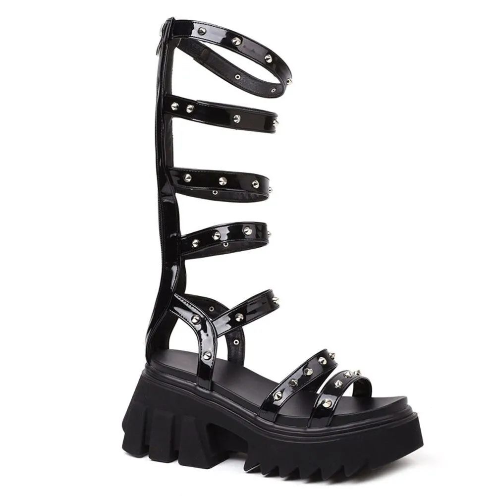 Joskaa New Trends Dropship Gladiator Sandals Comfy Walking Chunky Heels Summer Leisure Platform Sandals Shoes Women Big Size 43