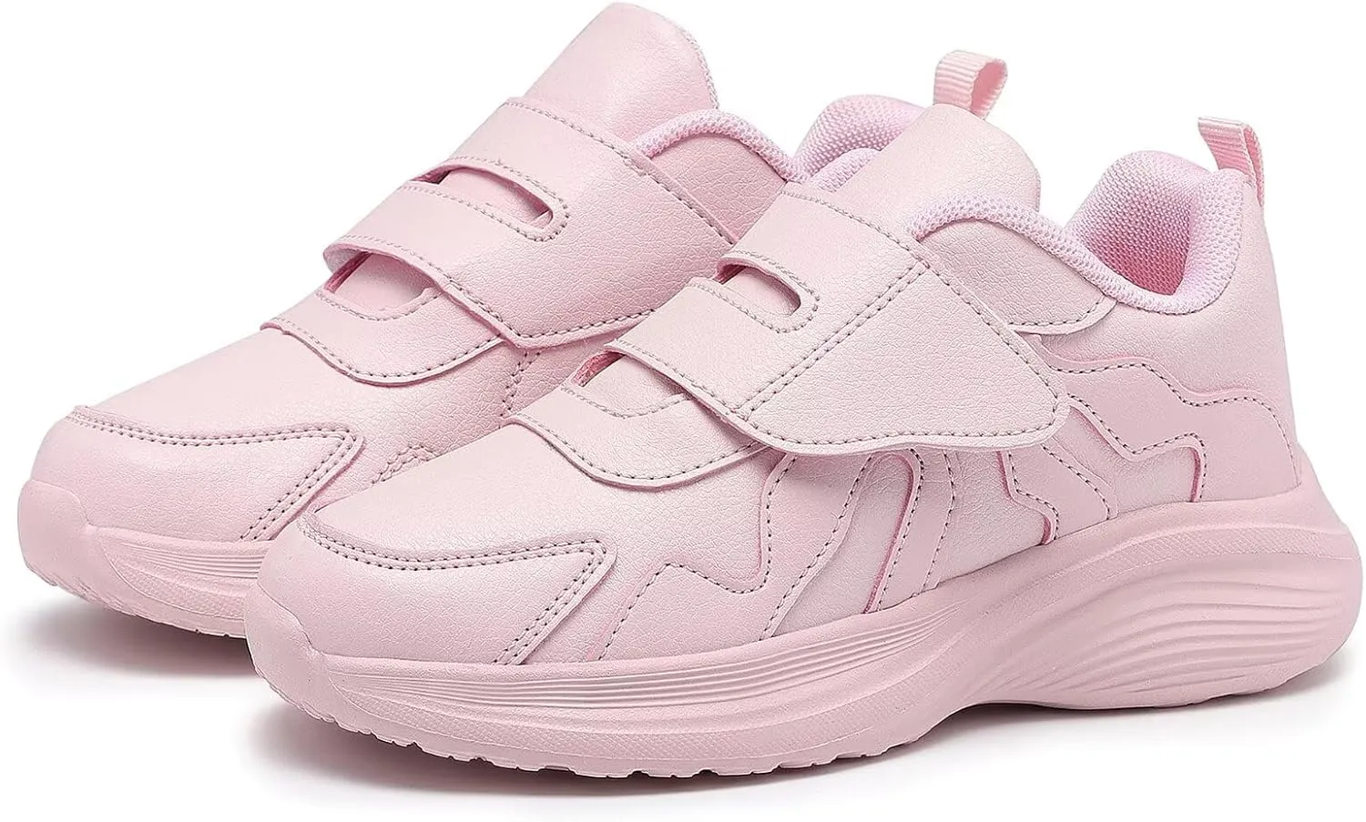 Kid Sneakers Girls Running Shoes Boys Walking Sports Adjustable Strap Sneakers