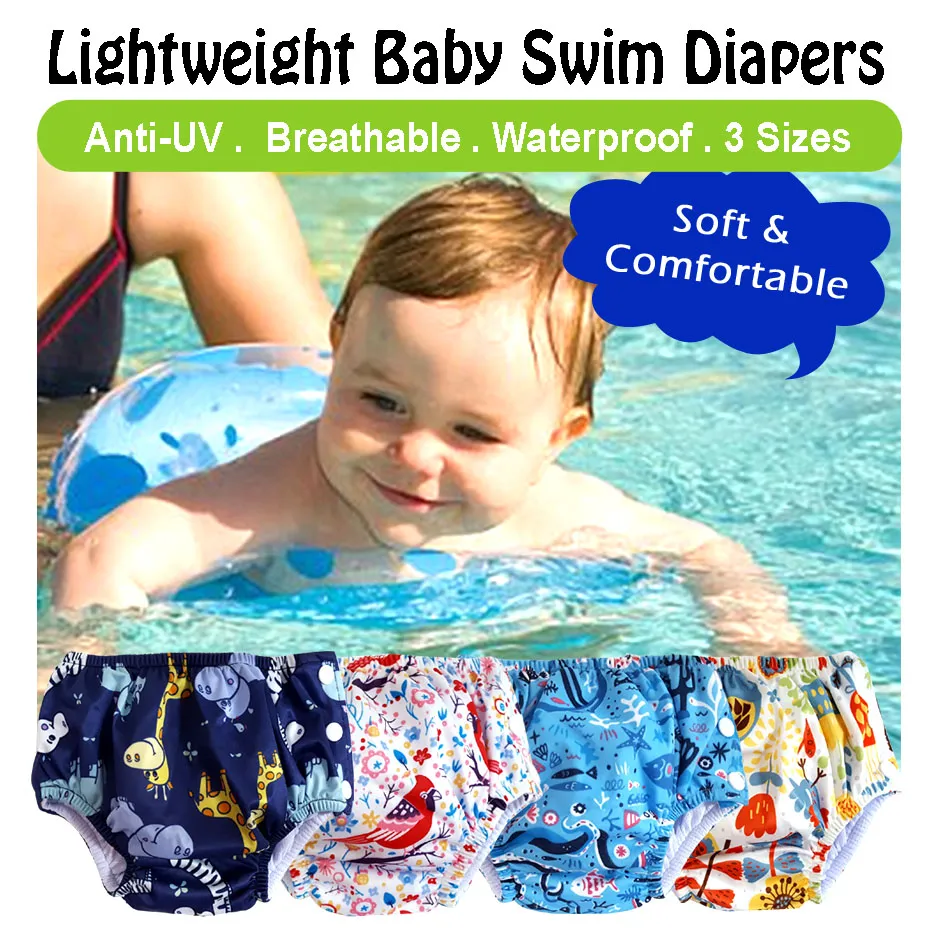 Lightweight Swim Diaper - Safari