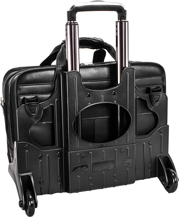 McKlein R Series ROOSEVELT 84555 Leather Detachable-Wheeled Laptop Case