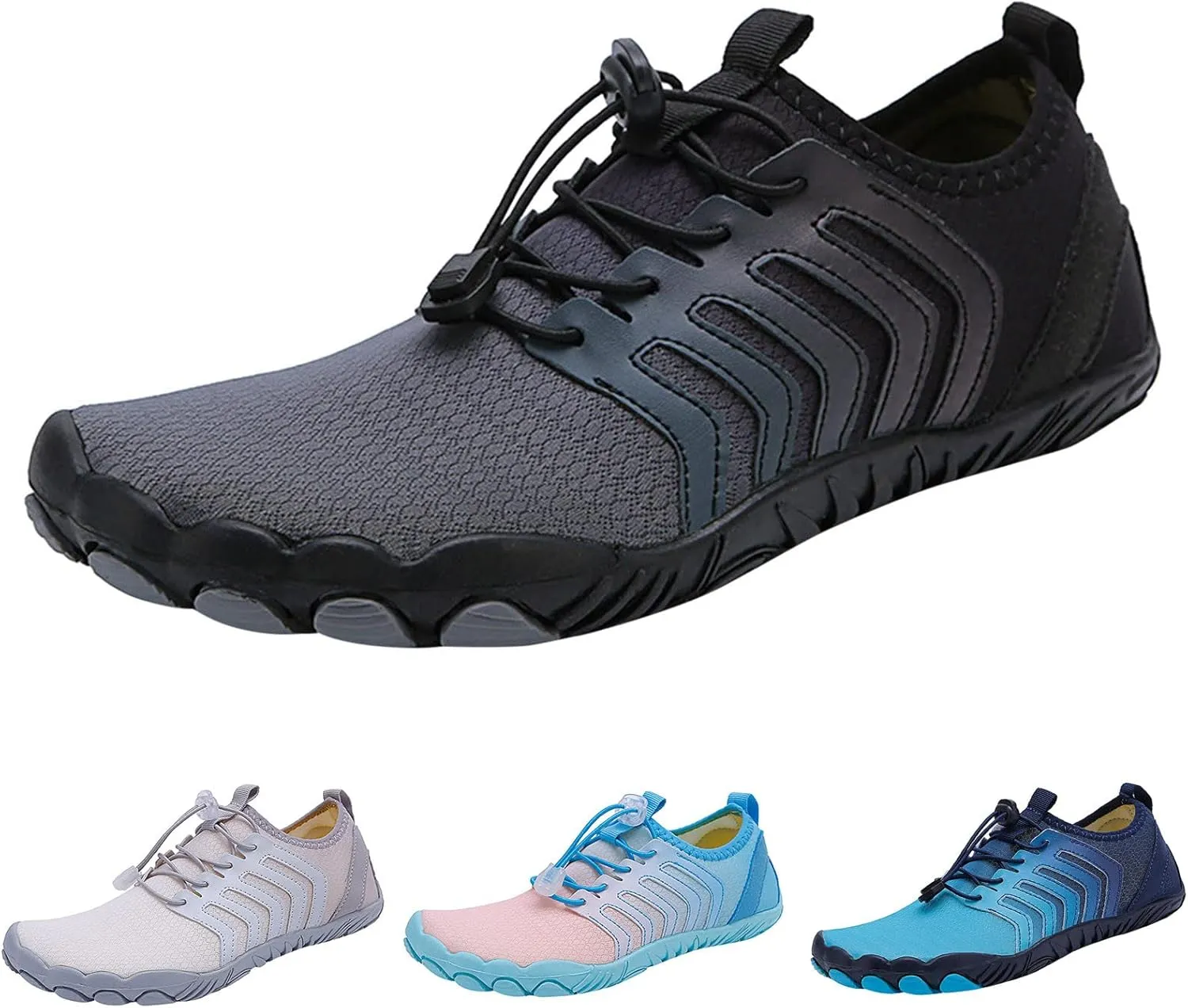 Men's Breathable Water Shoes Quick-Dry Barefoot Wading Shoes Beach Sports Swim Shoe for Boating Fishing Diving