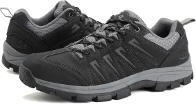 OL OUTJET LEGEND Men's Waterproof Hiking Shoes Leather Comfortable Lightweight Anti-Slip Outdoor Walking Work Sneakers
