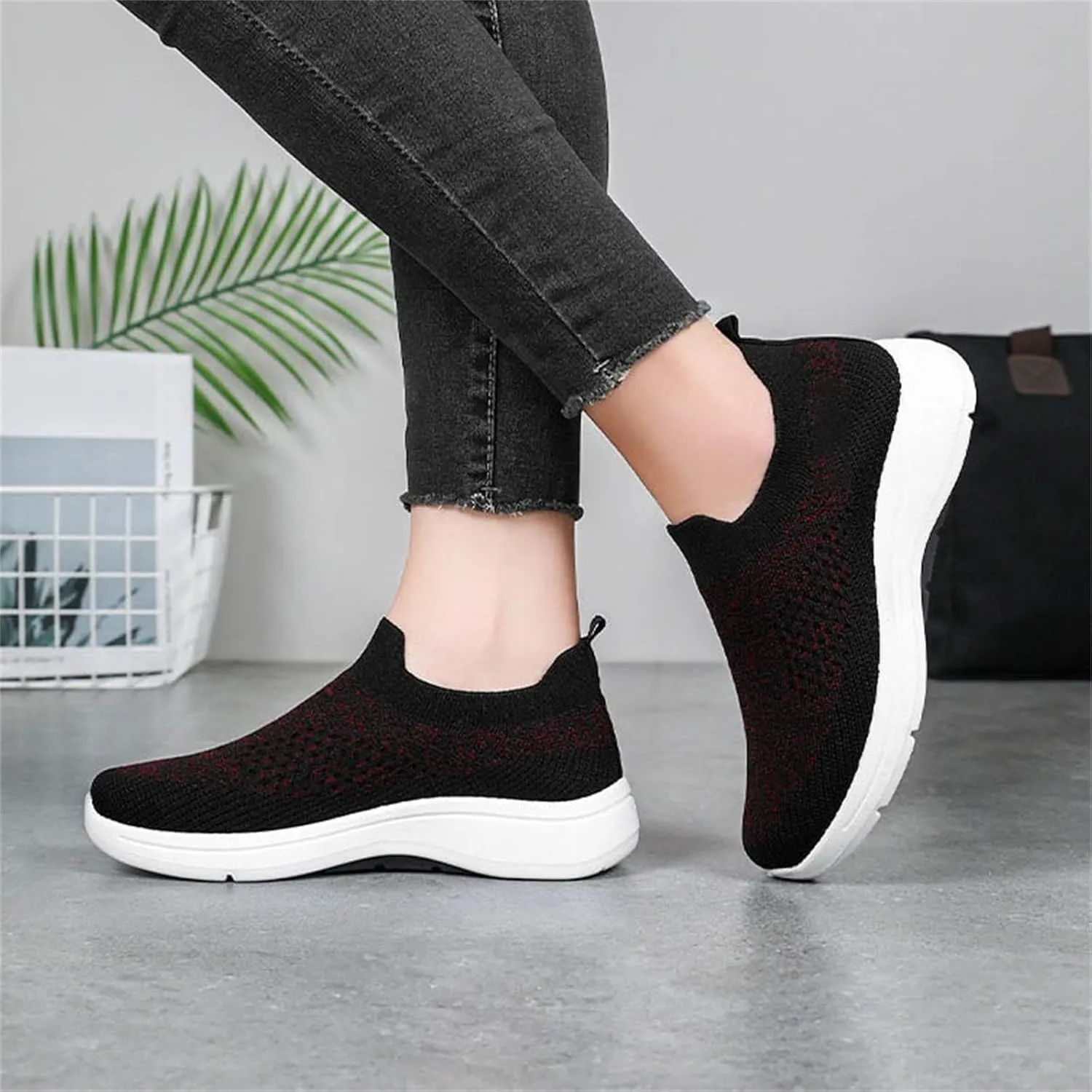 Orthopedic Walking Shoes for Women,2025 New Orthowalkway Womens Shoes,Woven Orthopedic Breathable Walking Sneaker Non-Slip Arch Support Slip on Shoes