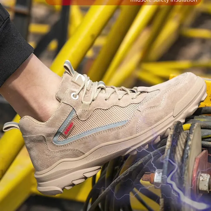Outdoor Sneaker Anti Puncture Portable Industrial Sports Safety Shoes Unisex