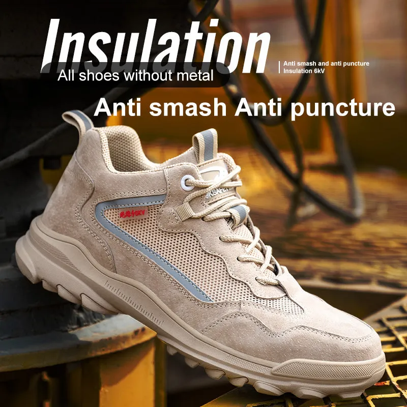 Outdoor Sneaker Anti Puncture Portable Industrial Sports Safety Shoes Unisex