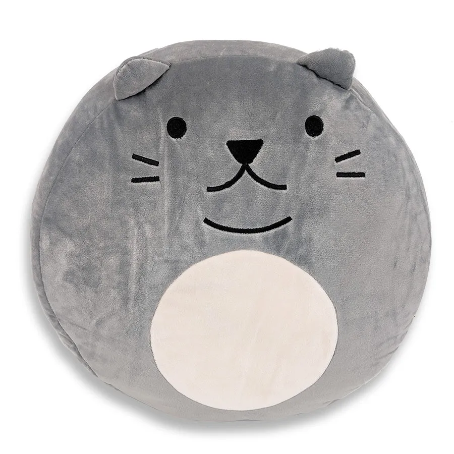 Squishy Polyester Cat Pillow with Tail & Ears | Purr-cilla The Cat