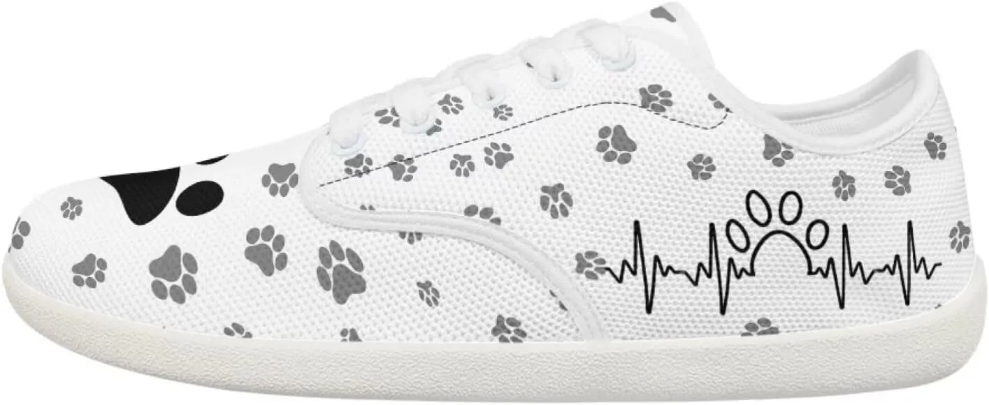 St. Patrick Day Low Top Barefoot Shoes for Men Women Lace Up PU Walking Shoes Wide Toe Zero Drop Sneakers