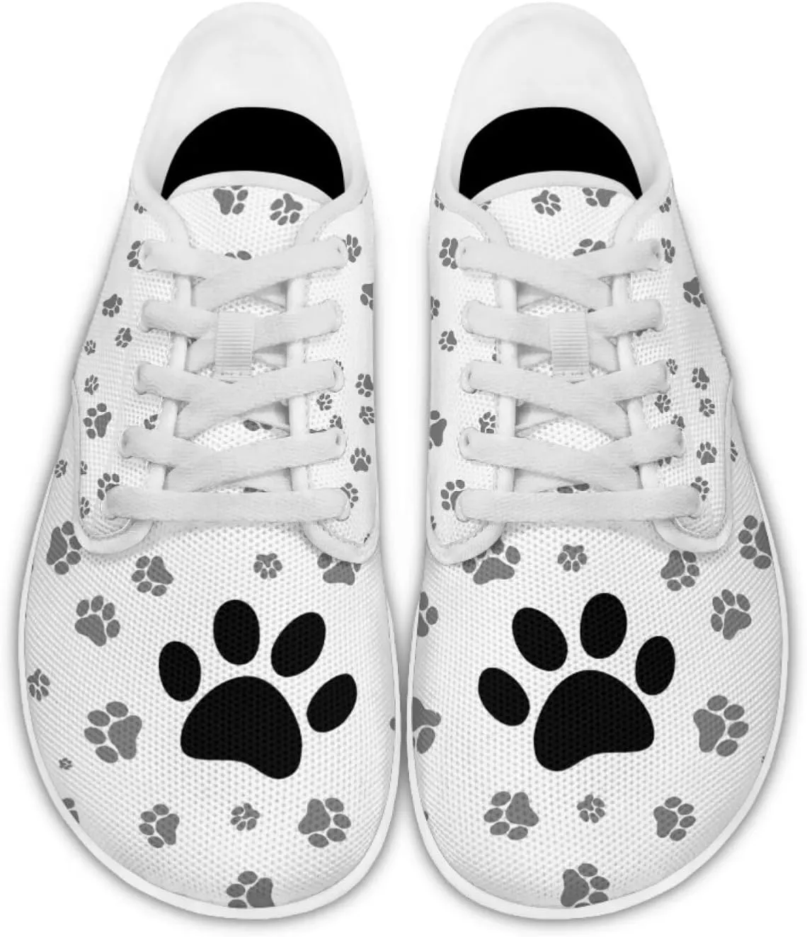 St. Patrick Day Low Top Barefoot Shoes for Men Women Lace Up PU Walking Shoes Wide Toe Zero Drop Sneakers