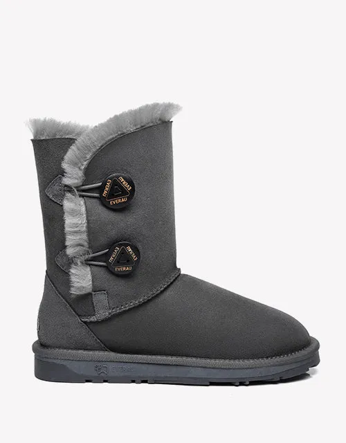Twin Button in Grey