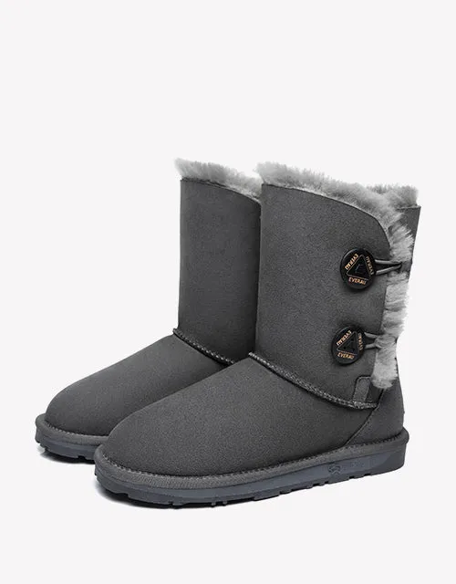 Twin Button in Grey