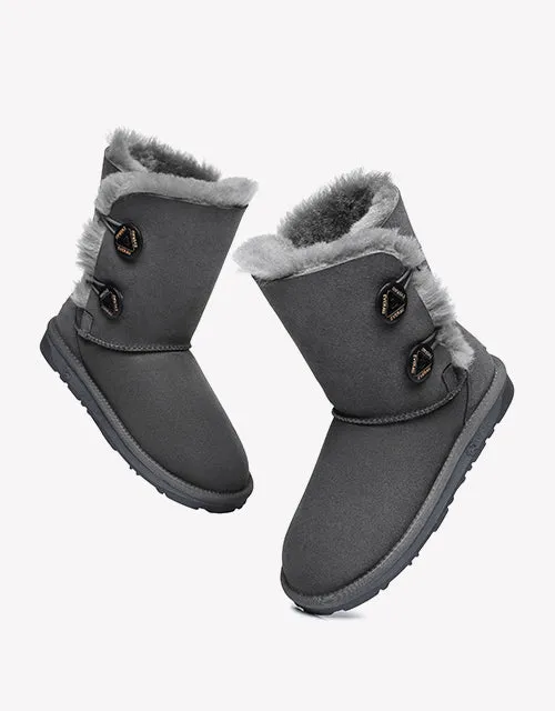 Twin Button in Grey