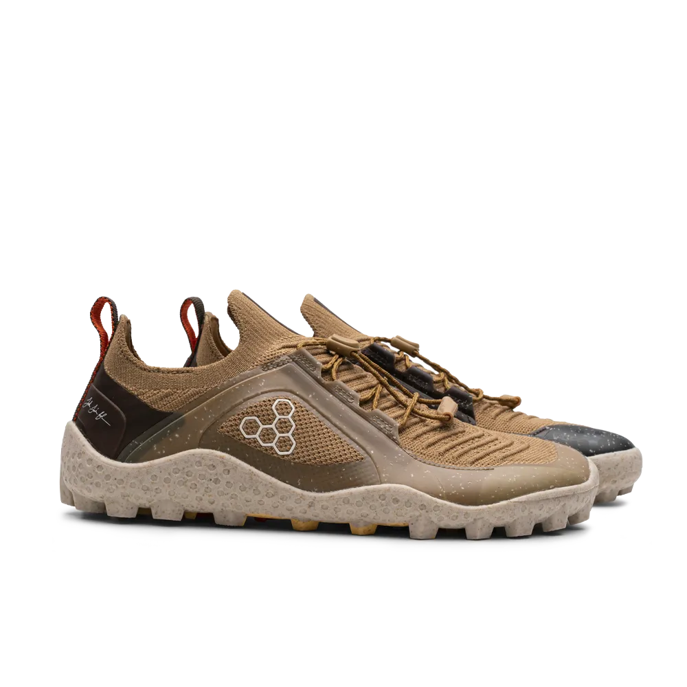 Vivobarefoot Primus Trail Knit SG JJF Mens Bone Brown