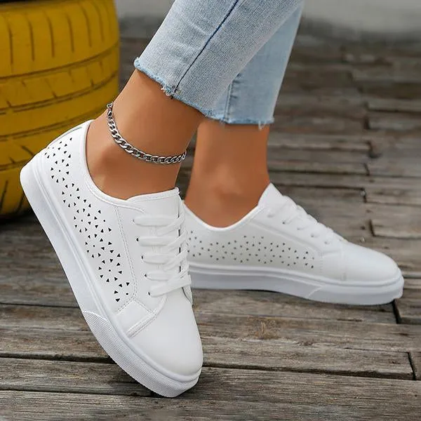 Women's Casual Hollow Round Toe Sneakers 46738087S