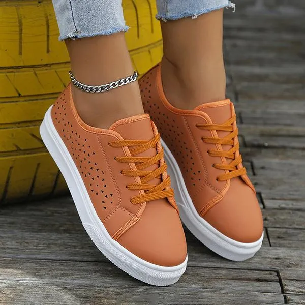 Women's Casual Hollow Round Toe Sneakers 46738087S