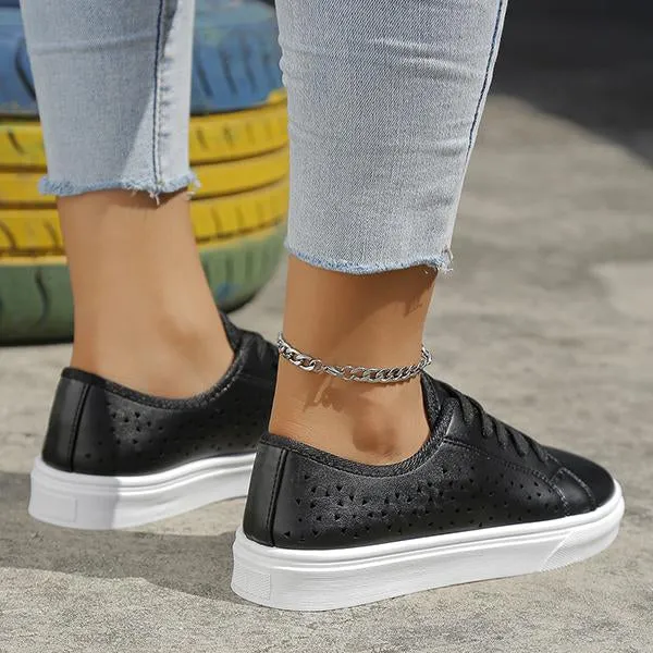 Women's Casual Hollow Round Toe Sneakers 46738087S