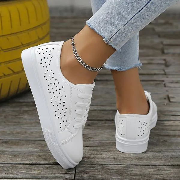 Women's Casual Hollow Round Toe Sneakers 46738087S