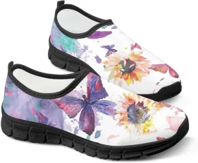 Women's Sneaker Casual Low Top Hiking Sneaker Outdoor Lightweight Breathable Slip On Soft Holiday Shoes for Womens