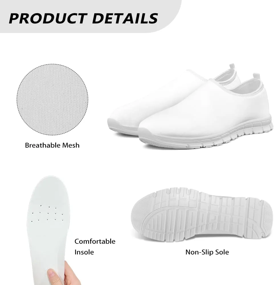 Women's Tennis Sneaker Low Top Work Loafers Walking Barefoot Sneakers Comfort Travel Sport Shoes