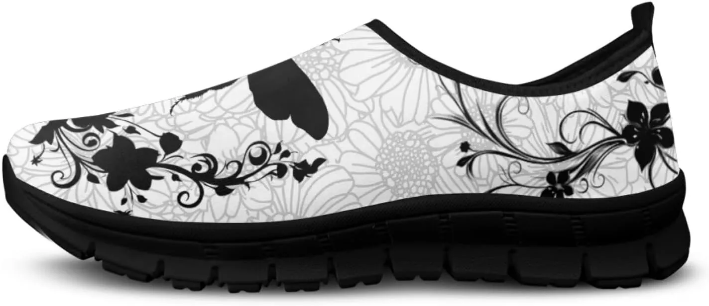 Women's Tennis Sneaker Low Top Work Loafers Walking Barefoot Sneakers Comfort Travel Sport Shoes