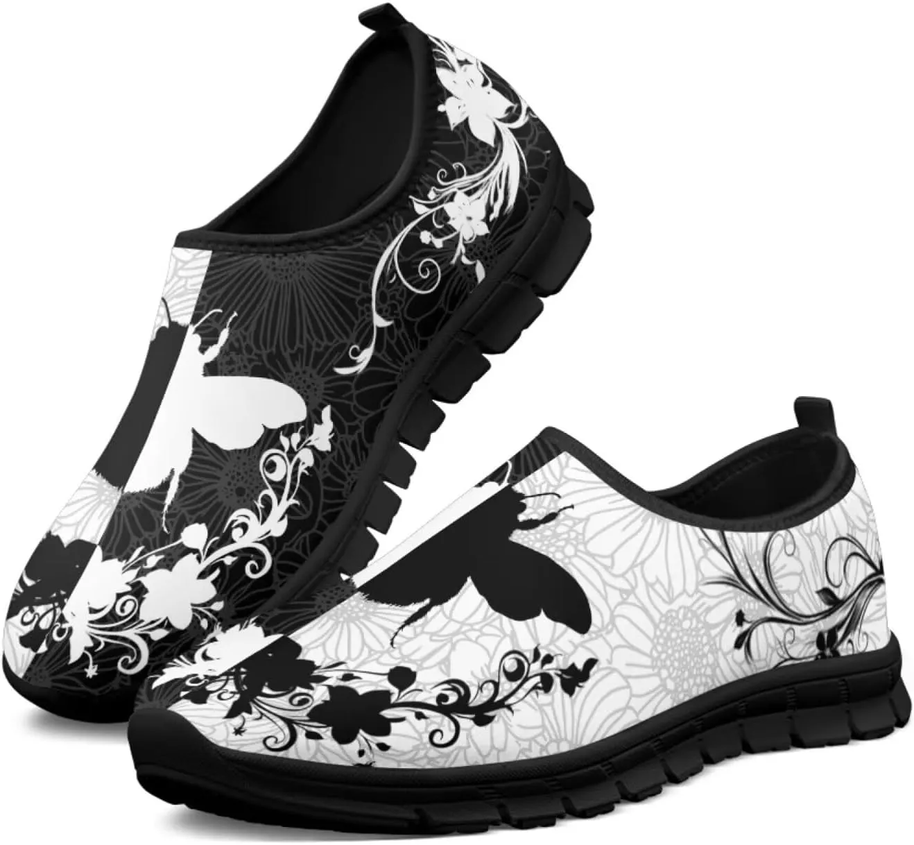 Women's Tennis Sneaker Low Top Work Loafers Walking Barefoot Sneakers Comfort Travel Sport Shoes