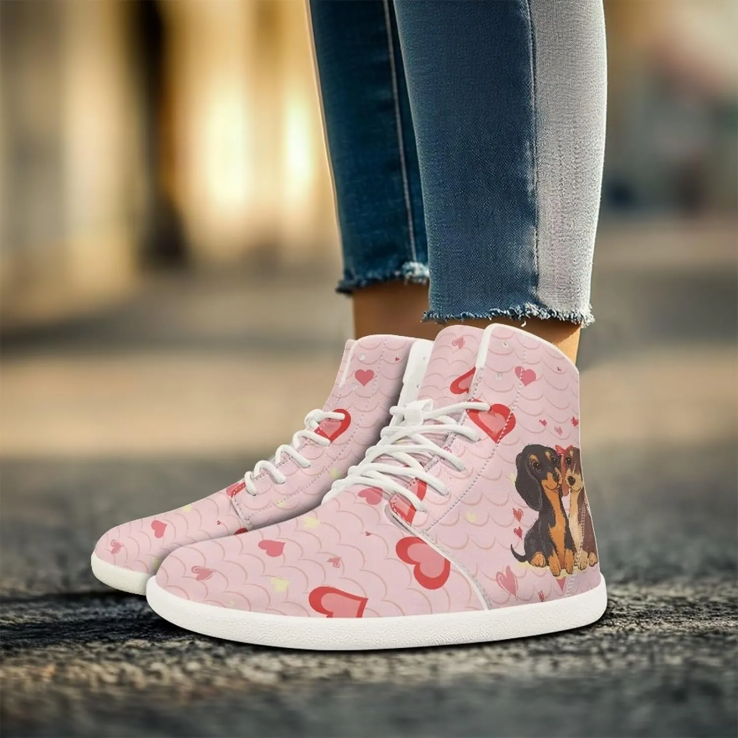 Women's Wide High-top Minimalist Barefoot Sneakers Zero Drop Sole Walking Shoes Outdoor Hiking Shoes Cushioned Ankle Support Size 6-12.5