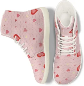 Women's Wide High-top Minimalist Barefoot Sneakers Zero Drop Sole Walking Shoes Outdoor Hiking Shoes Cushioned Ankle Support Size 6-12.5