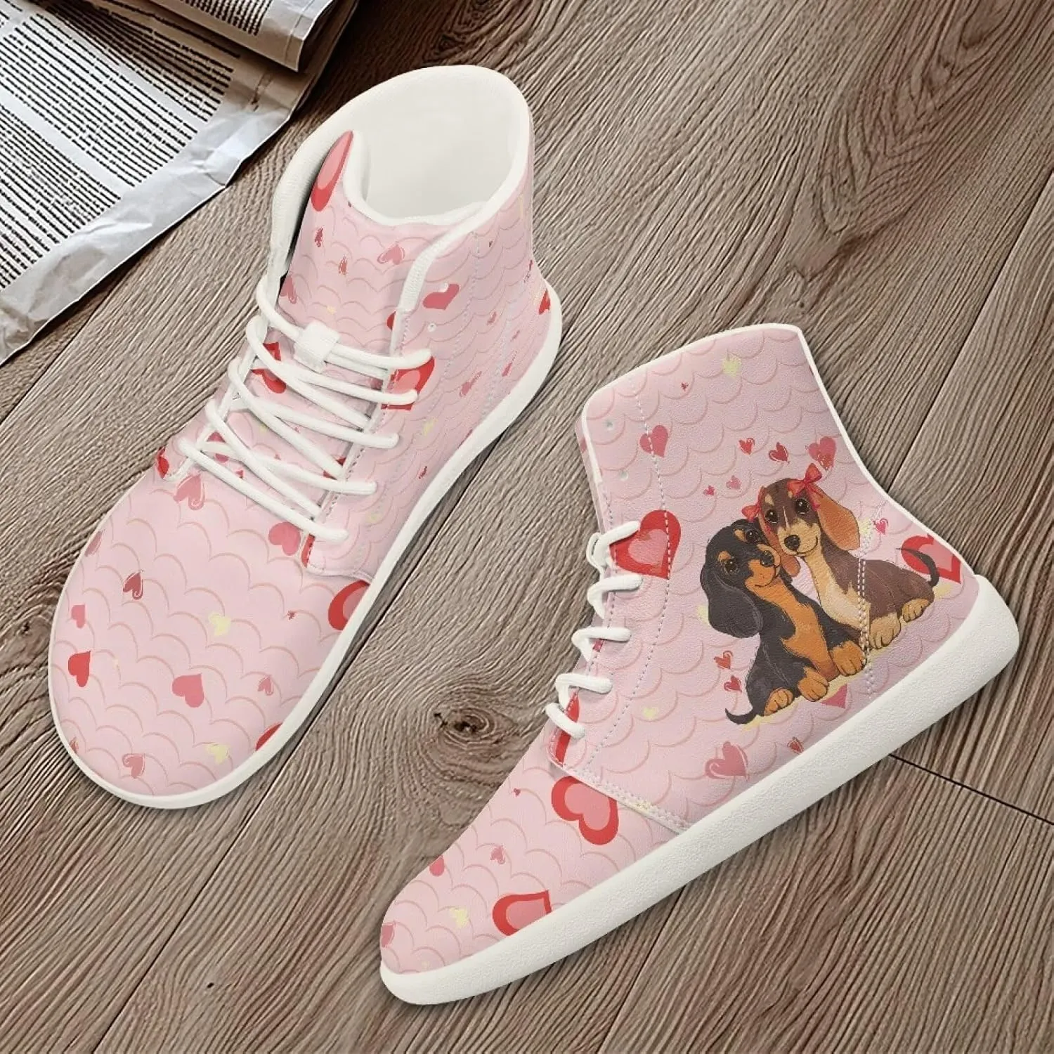 Women's Wide High-top Minimalist Barefoot Sneakers Zero Drop Sole Walking Shoes Outdoor Hiking Shoes Cushioned Ankle Support Size 6-12.5